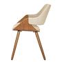 Polsterstuhl 2er-Set Stoff Creme 2