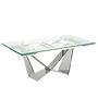 Dining table Glass/steel 5