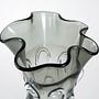 Vase Muranoglas Grau 1960er Jahre 5