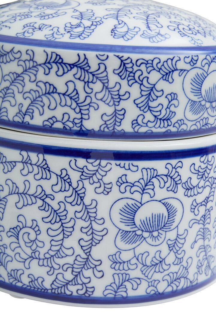 Calix Großer Schmuckschatulle Blau Weiß 4