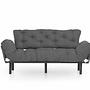 Nitta Triple Schlafsofa 3-Sitzer Grau 0