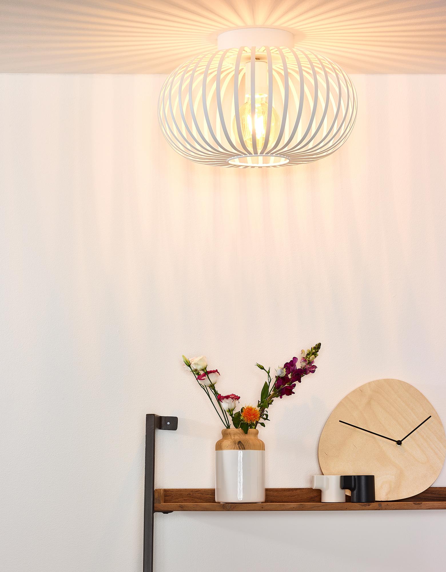 Manuela Deckenleuchte Eisen Weiß 2