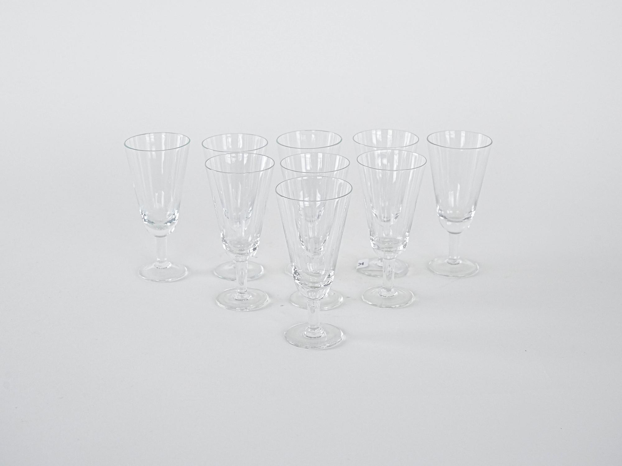 Crystal glasses 9x Transparent 3