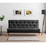 Saki Sleeper Sofa 3-Seater Dark Grey 1