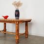 Dining table pine wood 1970s 2