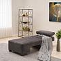 Perenna 1-seater module left Chenille Anthracite 2