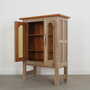 Vintage Display Cabinet Wood Grey 1960s  4