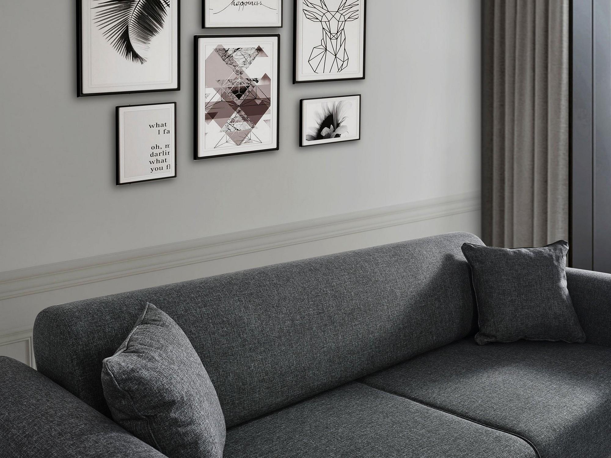 Cofi 3-seater sofa bed light grey 5