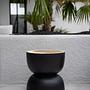 Der Karbun Hocker Schwarz Natur  ø50cm 1
