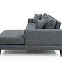 Nordic Ecksofa Rechts Grau 7