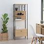 Regal Holz Metall Natur 0