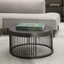 Coffee Table Mephisto Round Marble Black Decor 2