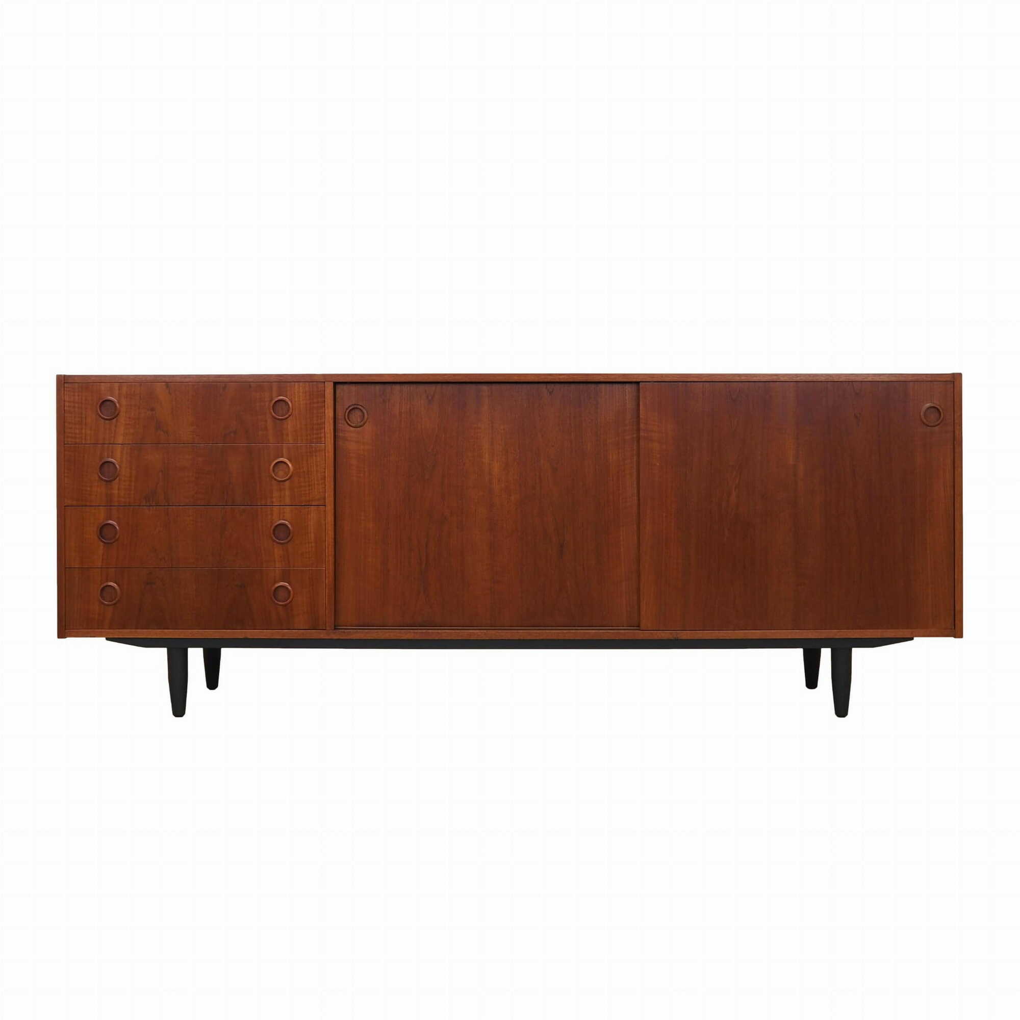 Vintage Sideboard Teakholz Braun 1970er Jahre 0