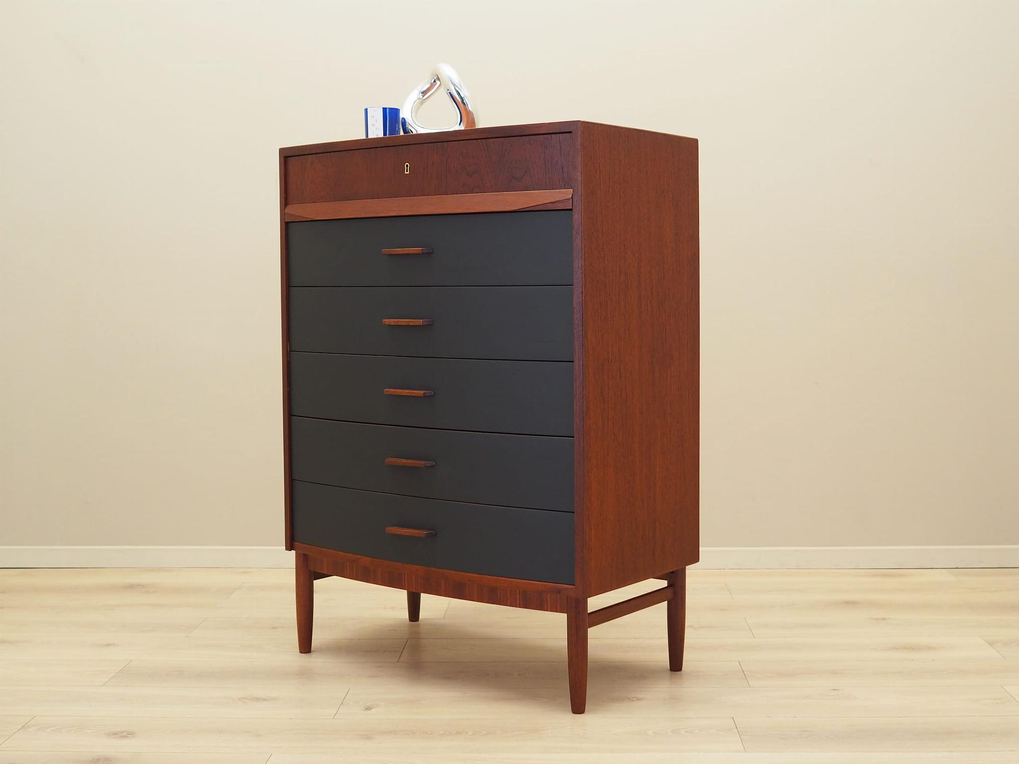 Chest of drawers Teak wood 1970s 2
