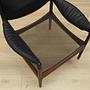 Modus Armchair Wood Leather Black 1960s 13