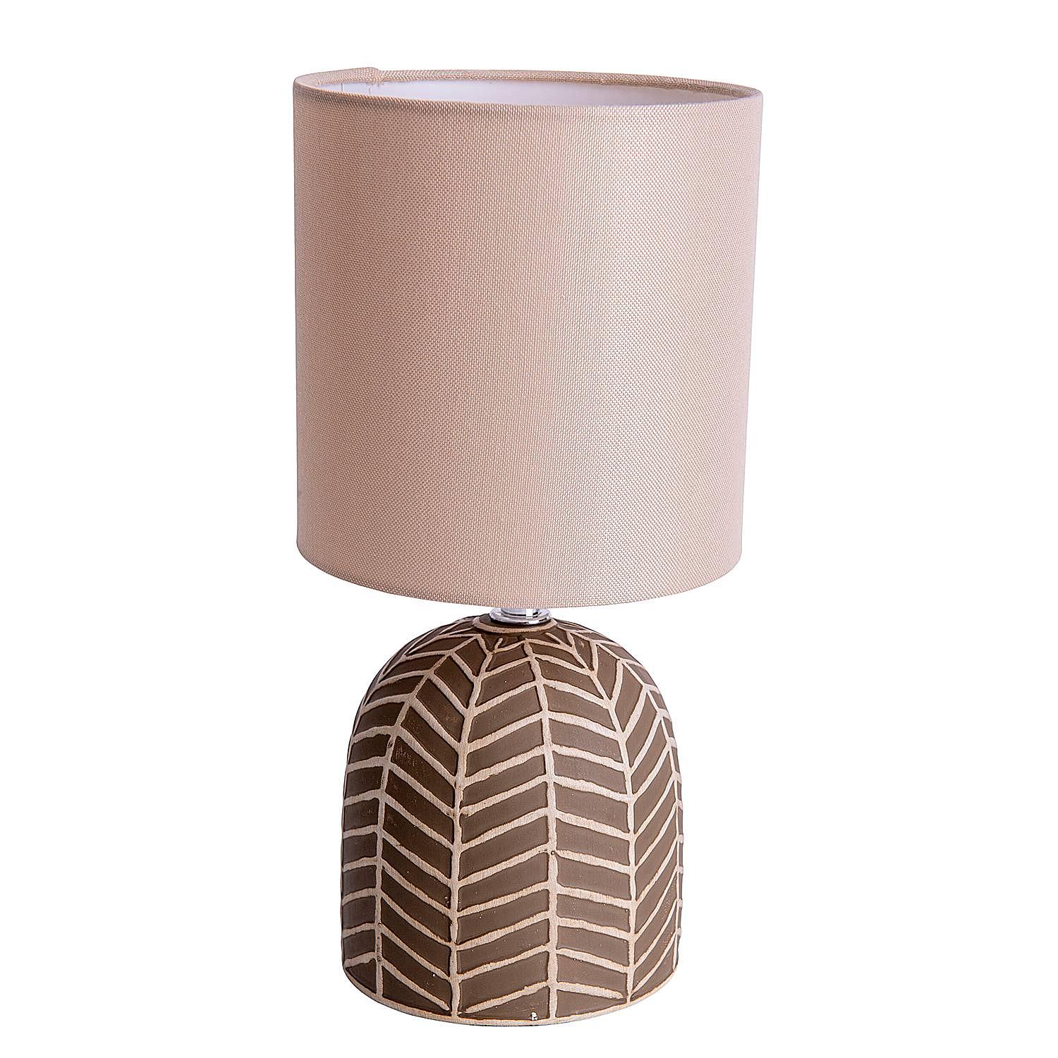 Folio Tischleuchte Eisen Leinen Beige 3