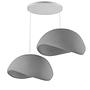 2-Flammig Wabi Sabi Driftgrains Pendelleuchte Beton Grau 1
