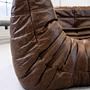 Togo Sofa 2-seater with armrest Pull-Up leather walnut brown 4
