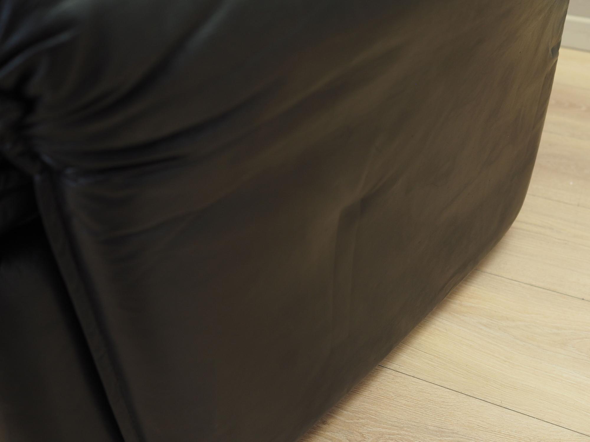 Loungesessel Leder Schwarz 1970er Jahre 14