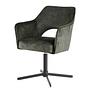 Yellville Typ A Armlehnenstuhl Drehbar Microfaser Olivgrün 1