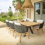 SOGNI Dining Chair Anthracite Teak Wood Cushion Limonta 1