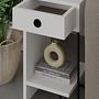 Sirius Bedside Table Left White 8