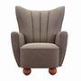 Armchair Textile Brown 0