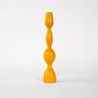 Kerzenständer 1970er Jahre Senfgelb 1