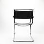 S34 Armchairs Chrome Black 4