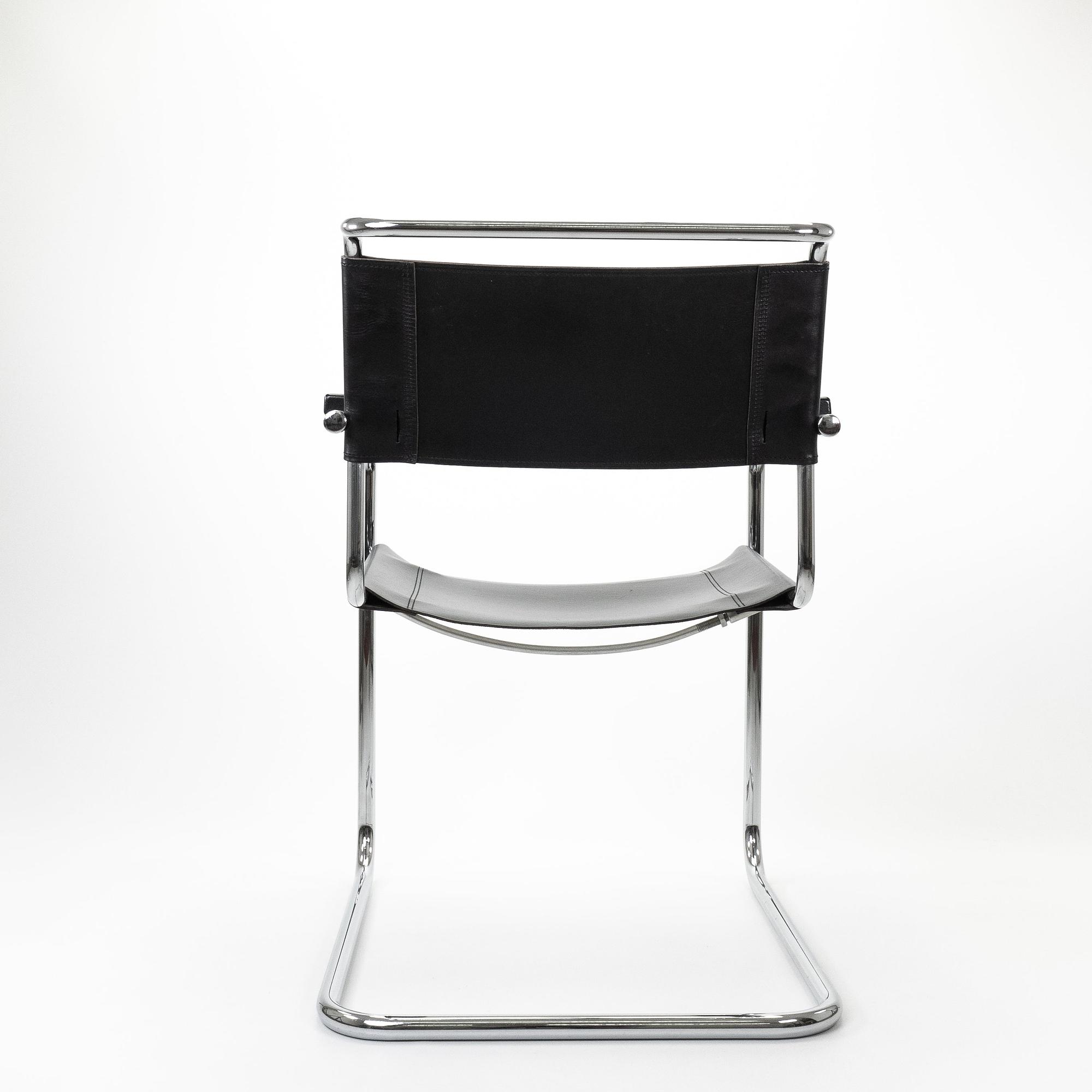 S34 Armchairs Chrome Black 4