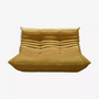 Togo Sofa 2-seater Mustard Yellow Velvet 0