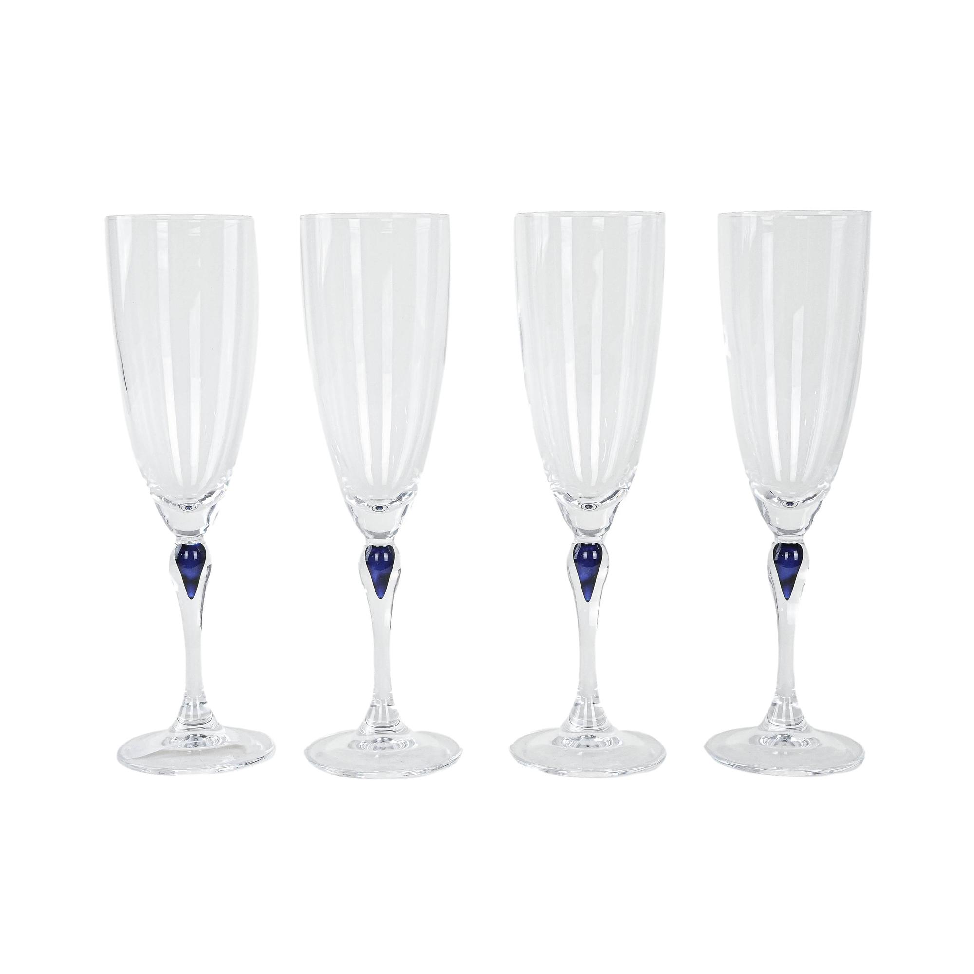 Vierer-Set Gläser 1970er Jahre 0