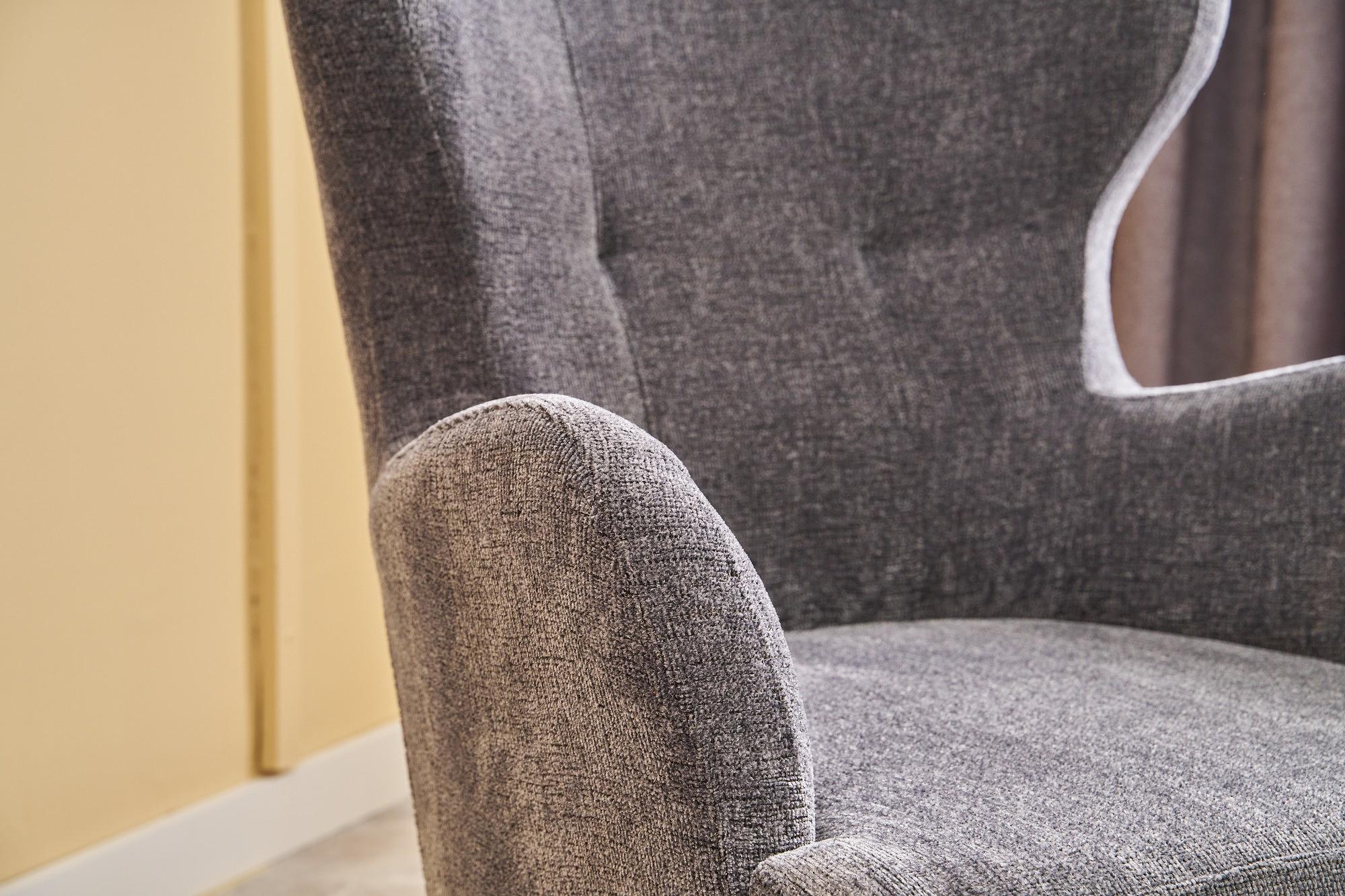 Karina Armchair Chenille Fabric Gray 2