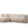 Sofa Récamiere Links Polyester Holz Beige 4