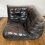 Togo Ecksofa Leder Schwarz 2