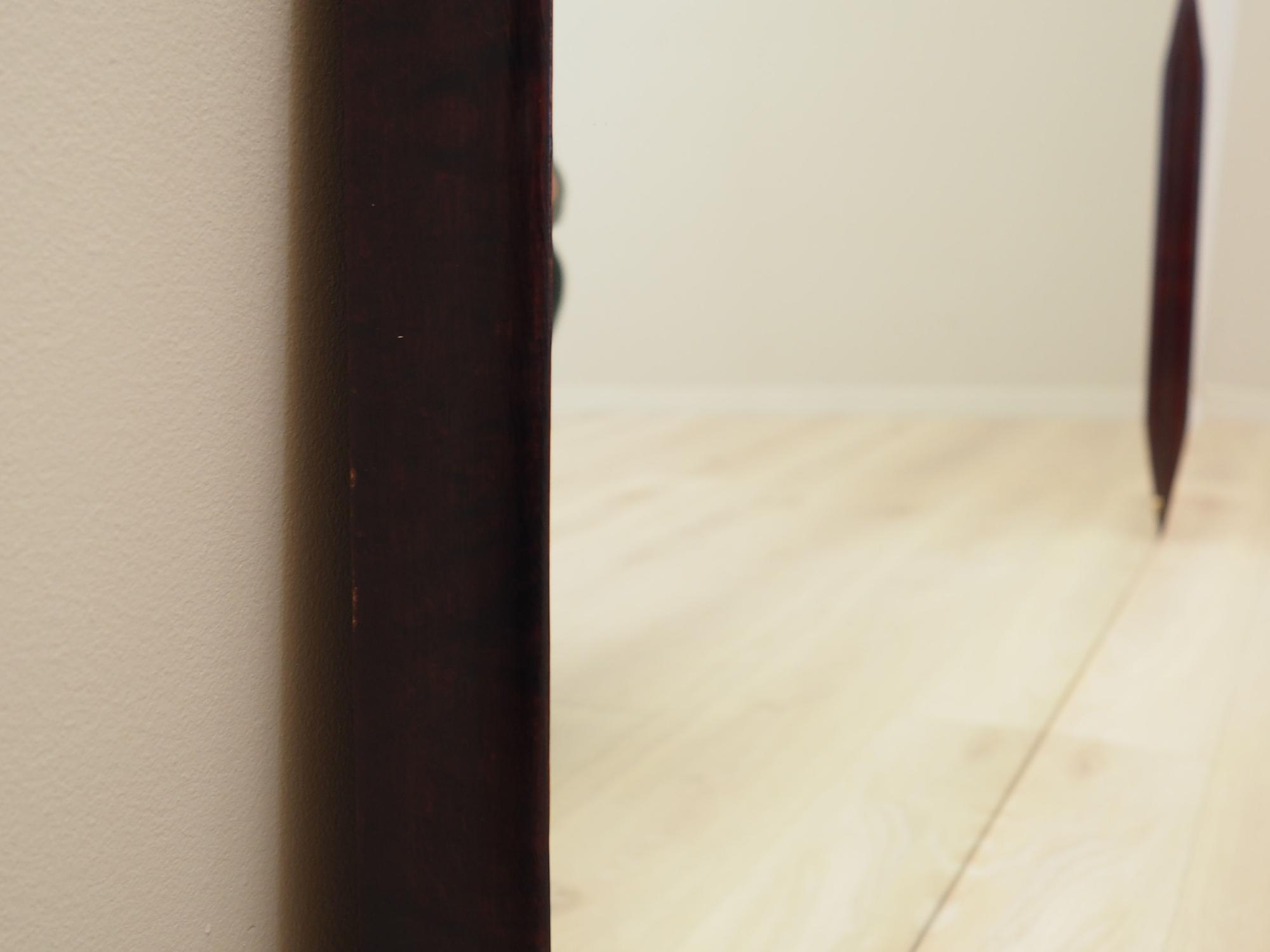 Spiegel mit Mahagonirahmen 1970er Jahre 3