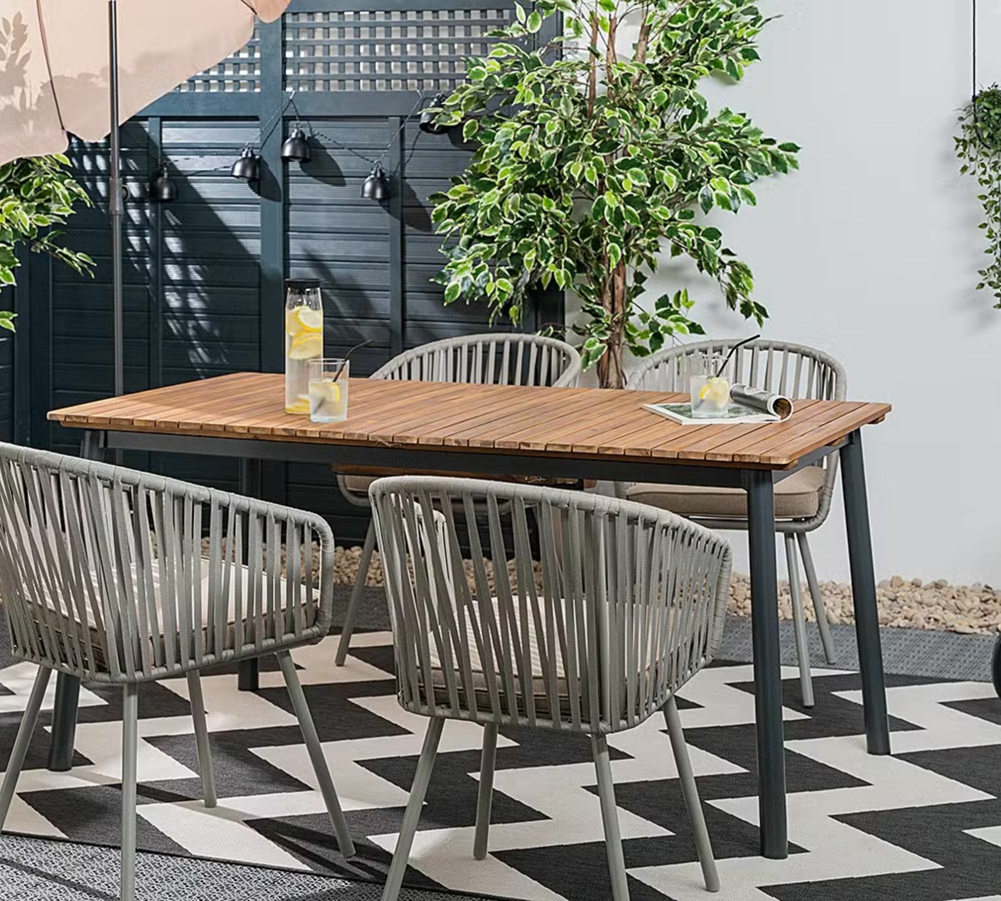 2x Garden chair Steel Polyester Grey 0
