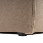 Modernes Sofa Récamiere Leinen Cappuccino 8