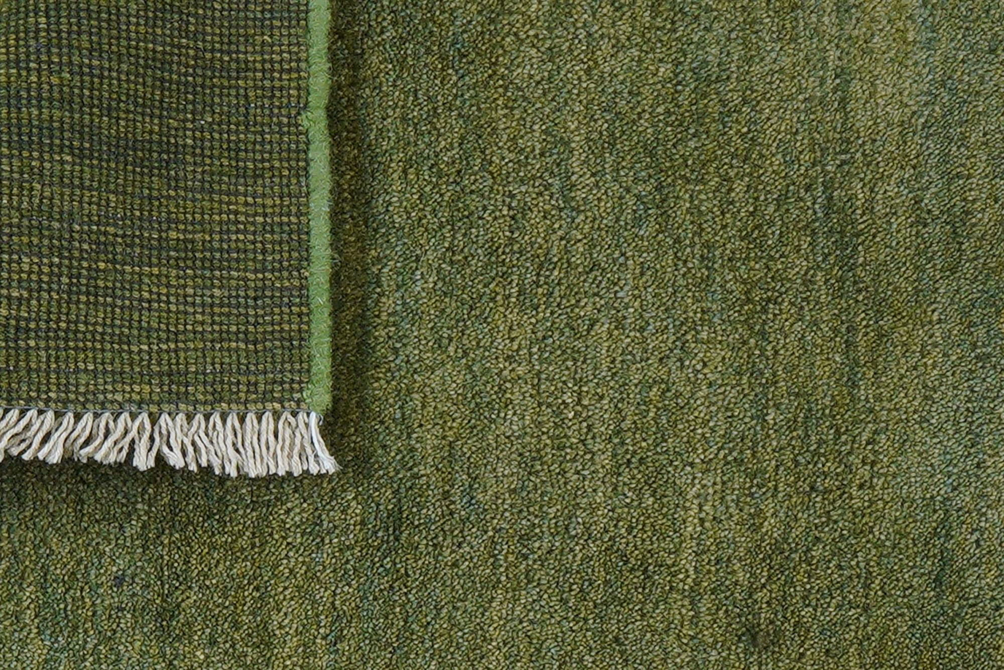 Gabbeh Rug Wool Green 5