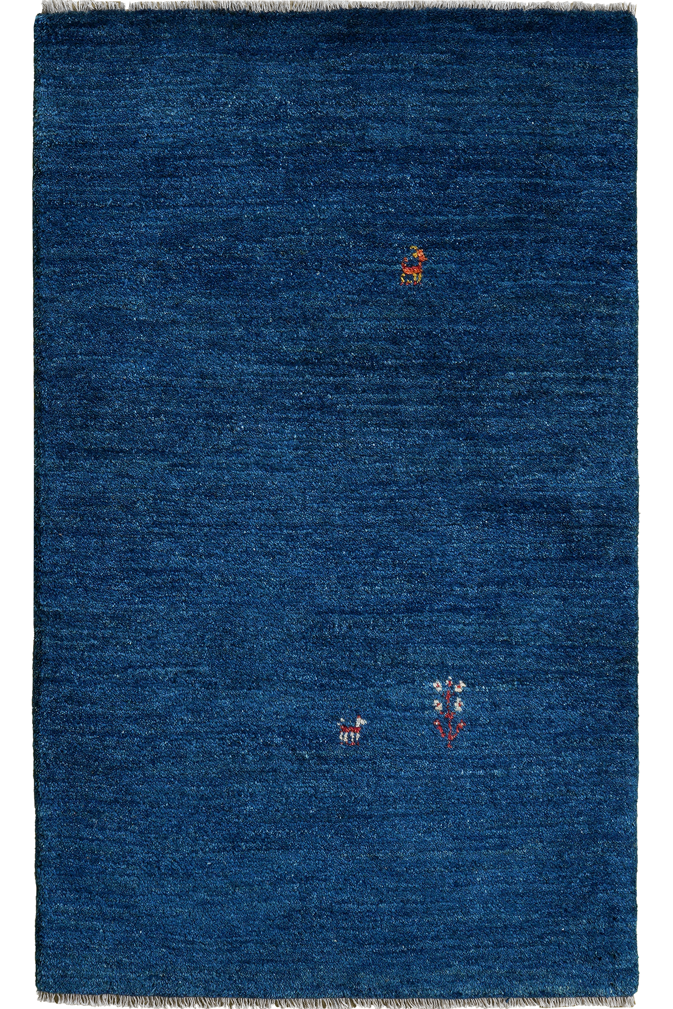 Rizbaf Gabbeh-Teppich Wolle Blau 0