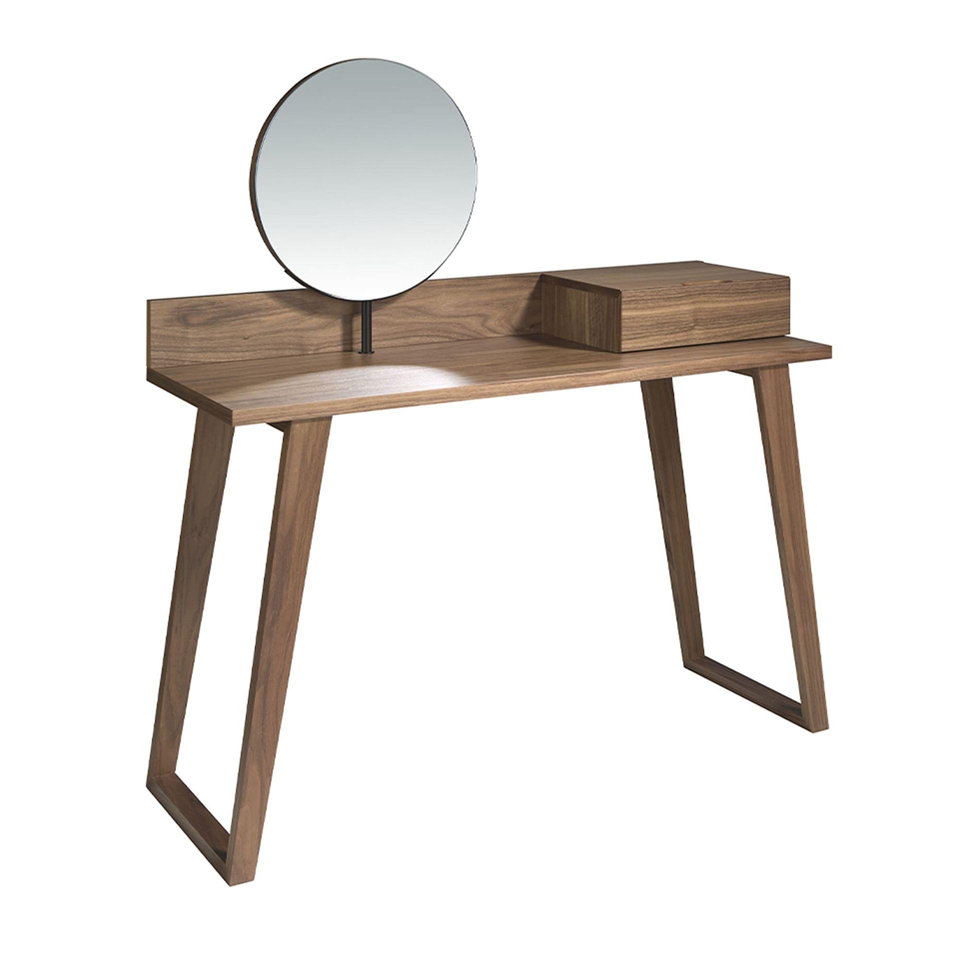 7000 Dressing table with mirror Walnut veneer 0