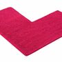 Mikrofaser Eckbadematte Fuchsia Öko-Tex Standard 100 0