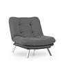 Misa Sofa 1-Seater Grey 6