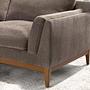 Sofa 2-Sitzer Textil Braun 4