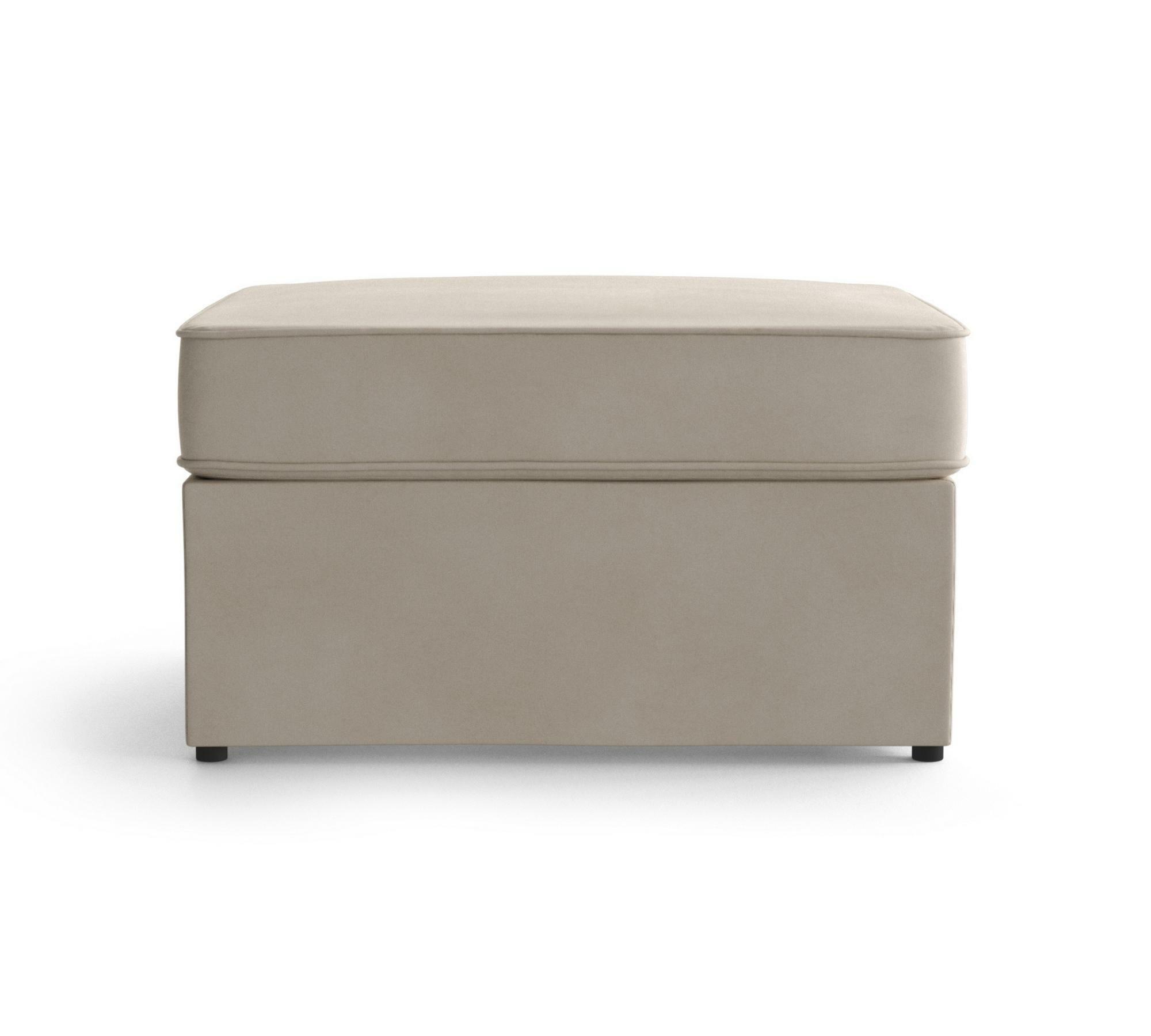 Wandelbarer Pouf mit Klappbett 70x180cm Creme 1