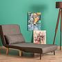 Foldable Sofa Bed 1-seater Dark Grey 2
