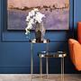 Allure Grey Mirror Hoher Beistelltisch
 5