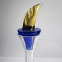 Vintage Postmodern Weinkaraffe Glas 3