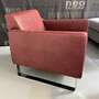 Single Sessel Leder Rot 2