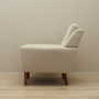 Armchair Textile Wood Cream 1970s 6